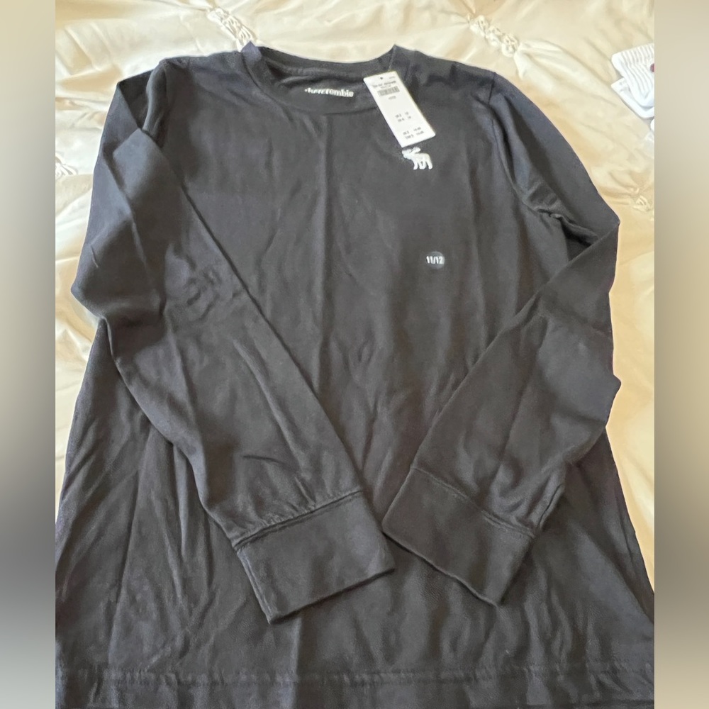 Brand new black long sleeve Abercrombie t shirt with tags